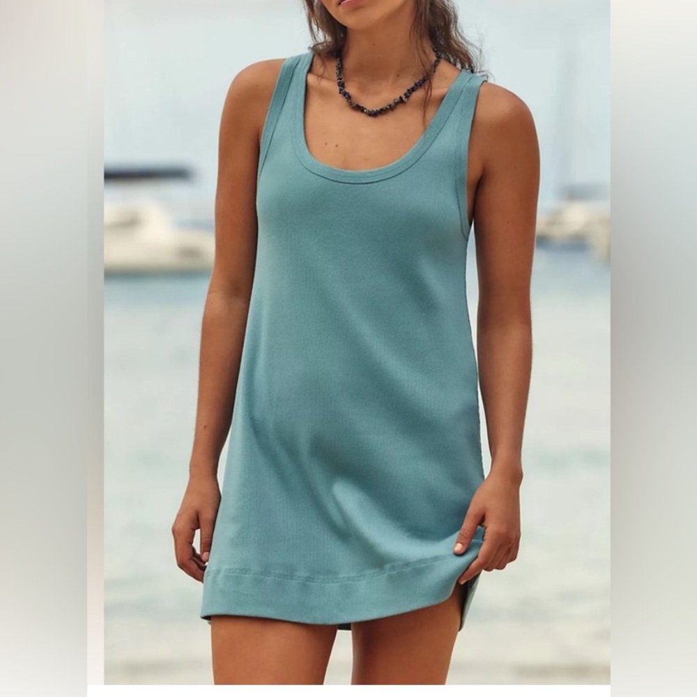 NWT- Free People Tracey Mini Blue Medium Dress